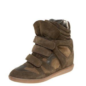 Isabel Marant Wedge beckett sneakers, brown, 37